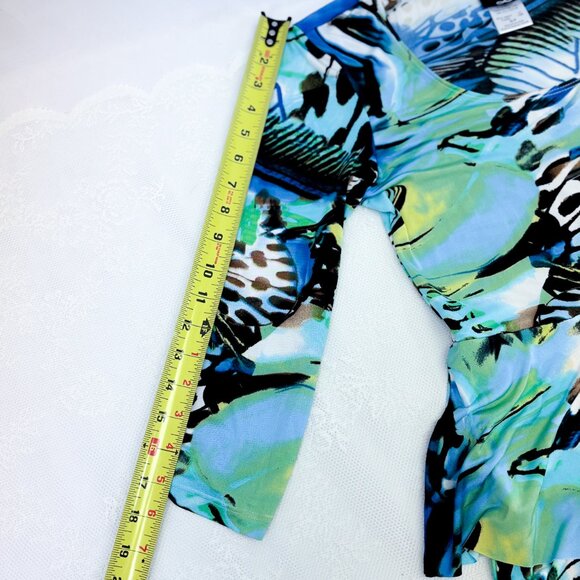 Women's Whimsical Libra Dress Unique Abstract Butterfly Tiered Ruffled Dress - Picture 12 of 13